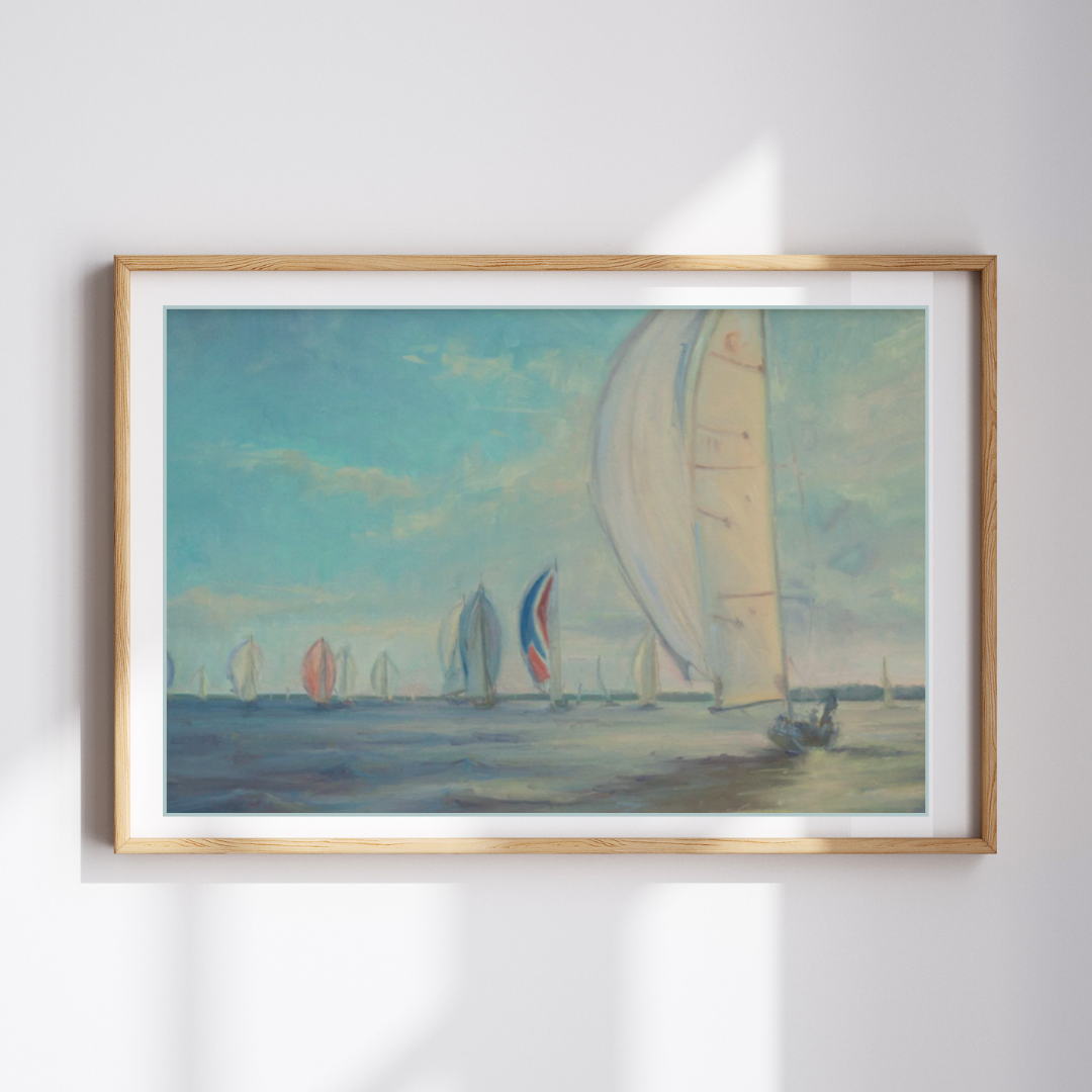 Saturday Spinnekers - Unframed Print of Original Oil Painting