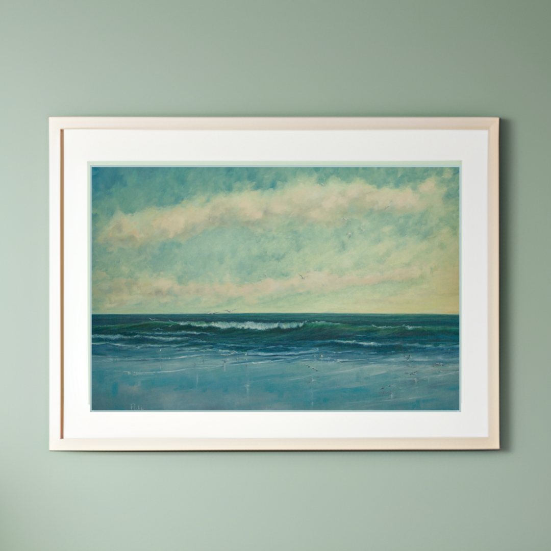 Symphony in Blue - Unframed Print of Original Oil Painting