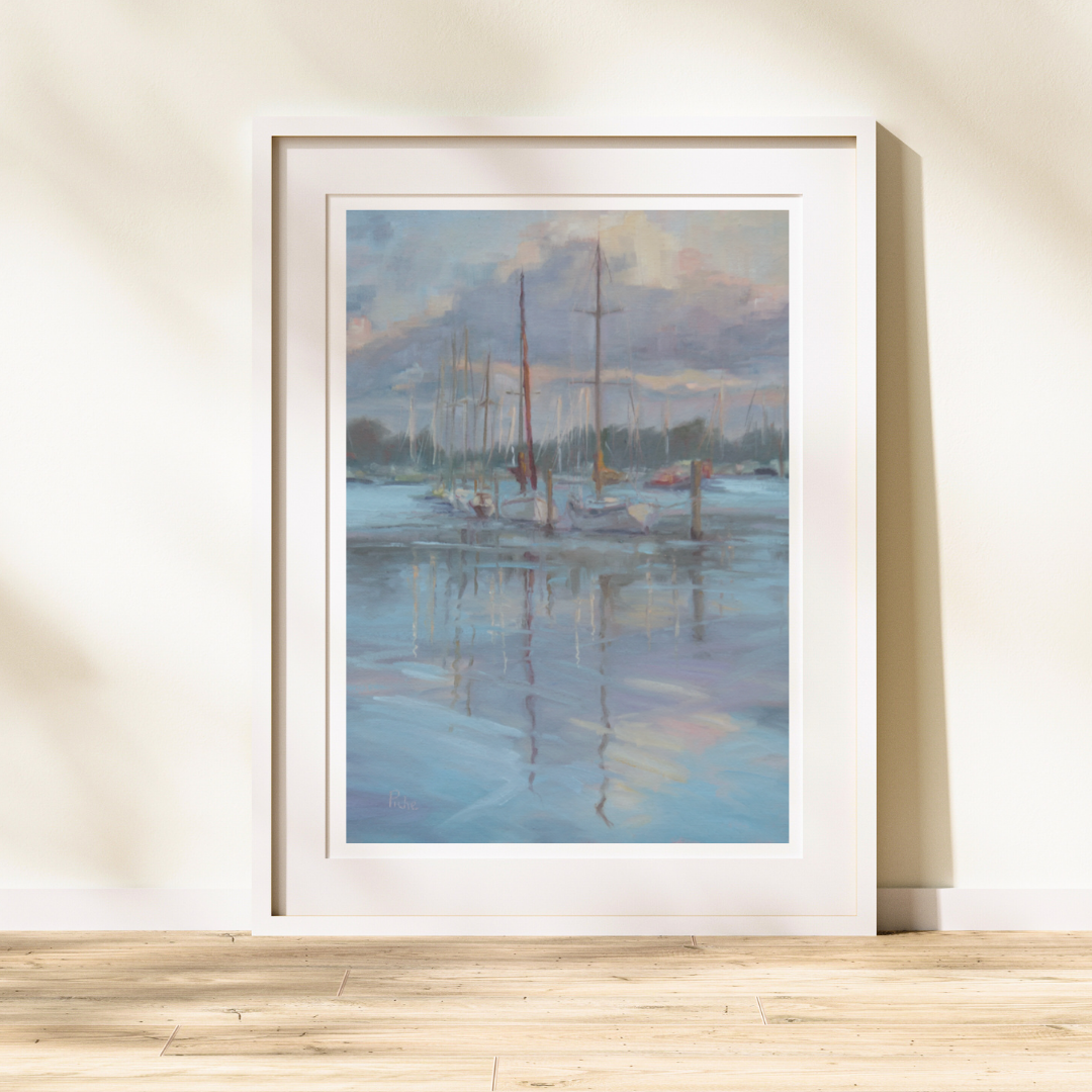 The Line-Up - Unframed Print of Original Oil Painting