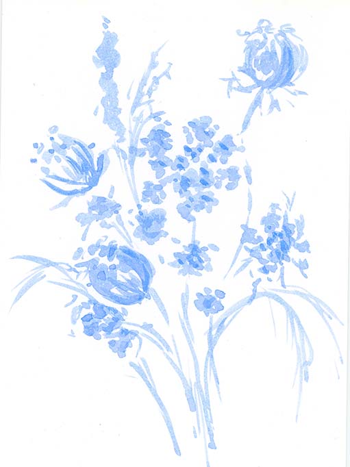 Blue Flowers 4