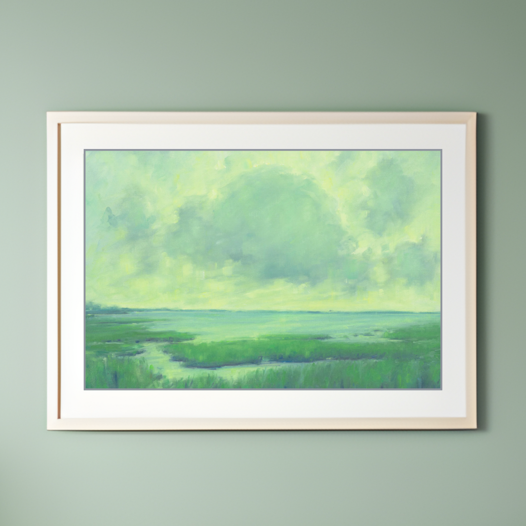 Calm Marsh -  Unframed Print of Original Oil Painting