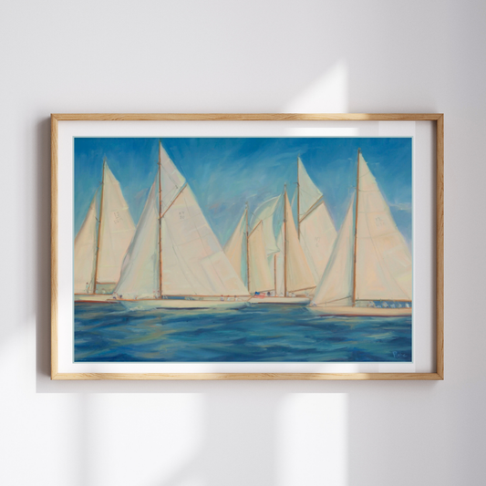 Classic Red White and Blue   - Unframed Print of Original Oil Painting