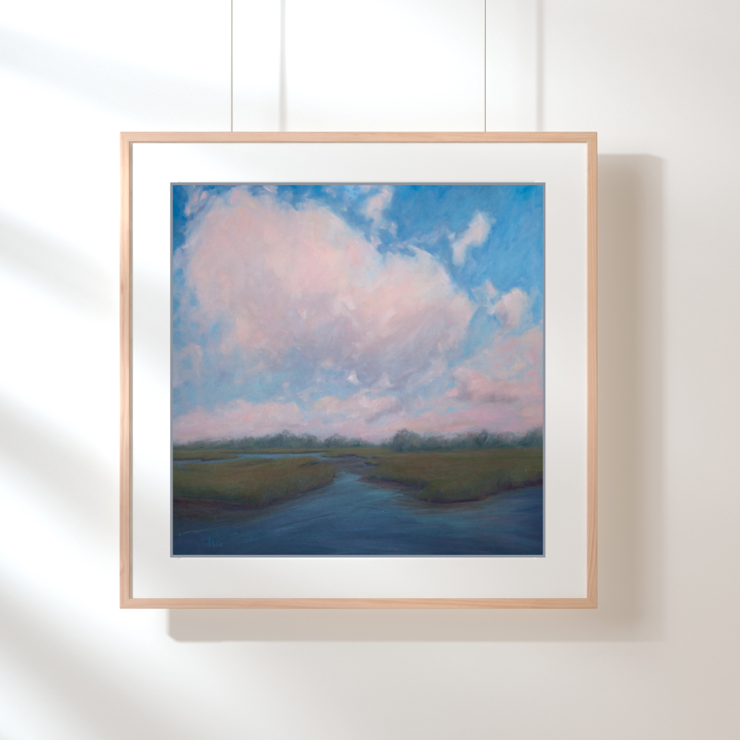 Marshmellow Sky -  Unframed Print of Original Oil Painting