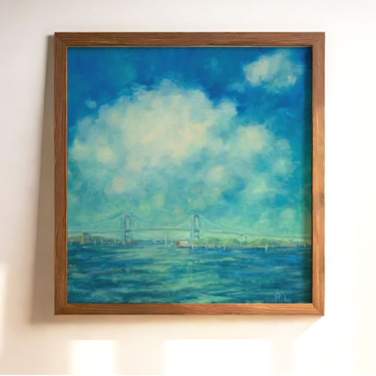 Narragansett Sparkle and Hope  - Unframed Print of Original Oil Painting