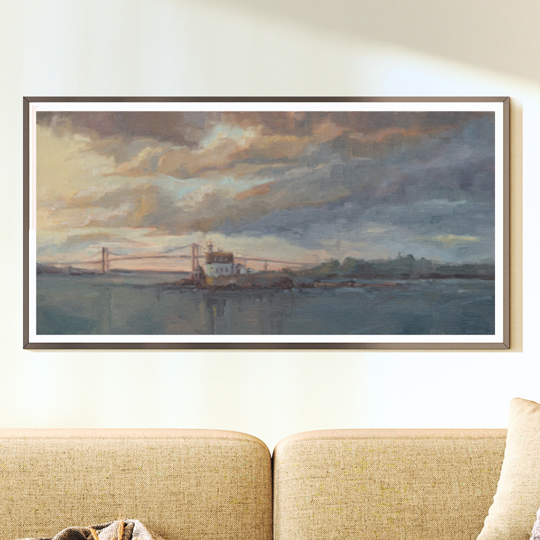 Narragansett Sunset -  Unframed Print of Original Oil Painting