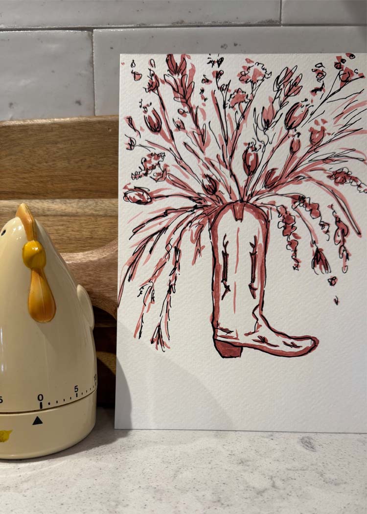 Red Boots and Flowers 3