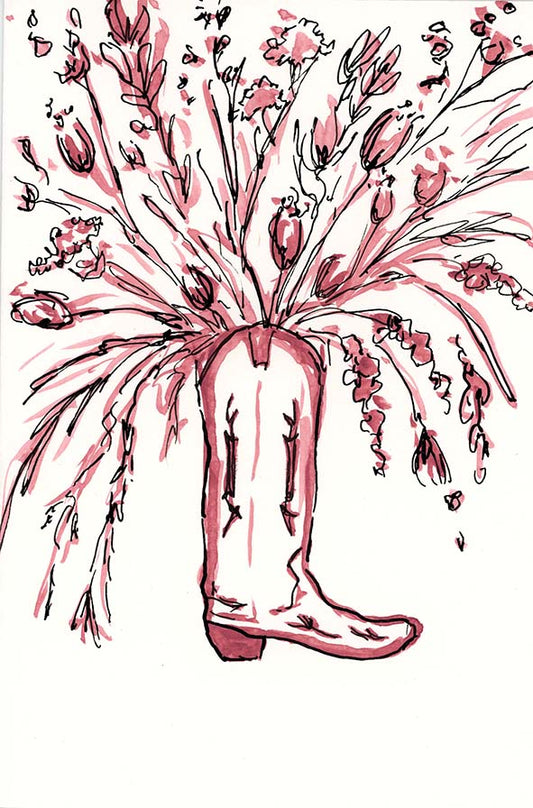 Red Boots and Flowers 3