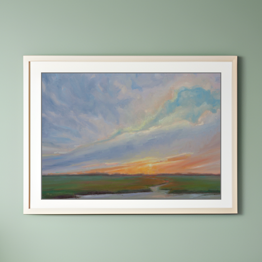 Sun Salutation -  Unframed Print of Original Oil Painting
