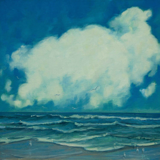 Surf Blues 1 Original Oil Painting