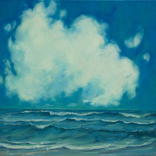 Surf Blues 2 Original Oil Painting