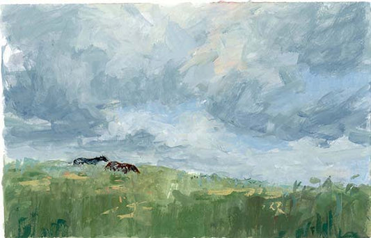 Wildflowers and Horses
