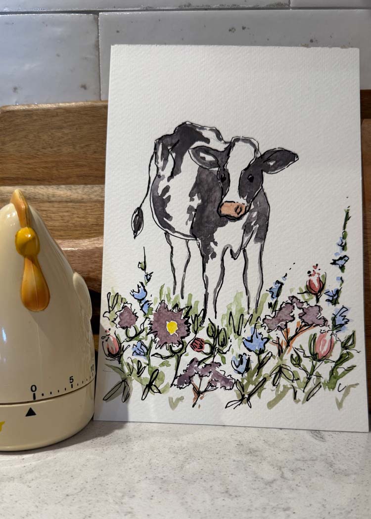 Cows and Flowers