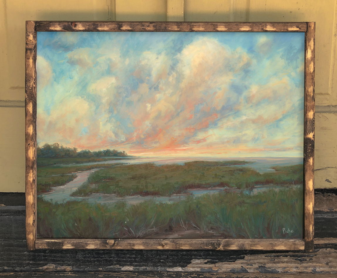 Fiery Dusk Original Oil Painting