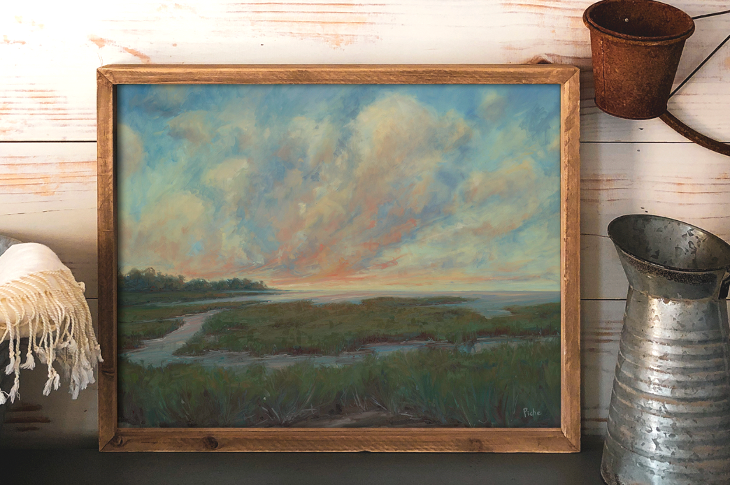 Fiery Dusk Original Oil Painting